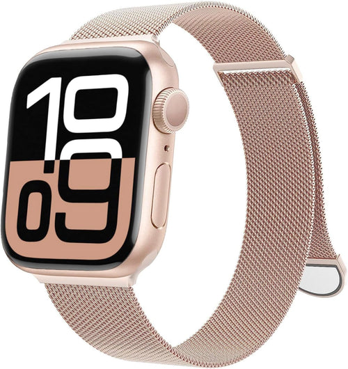 Compatible Avec Bracelet Apple Watch Homme Femme, Bracelets Magnétique Acier Inoxydable Pour Iwatch Series 11 10 9 8 7 6 5 4 3 2 1 Ultra 49Mm 46Mm 45Mm 44Mm 42Mm 41Mm 40Mm 38Mm