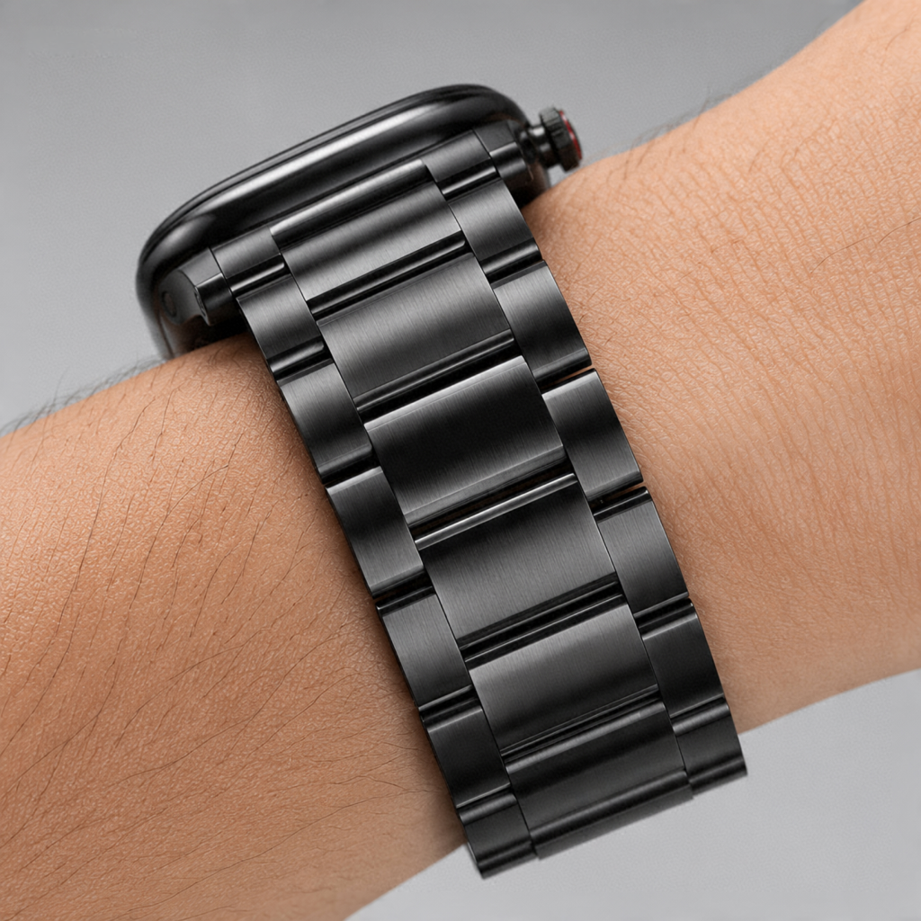 Bracelet Apple Watch Acier Inoxydable – Noir